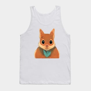 Cute Cartoon Squirrel Tank Top